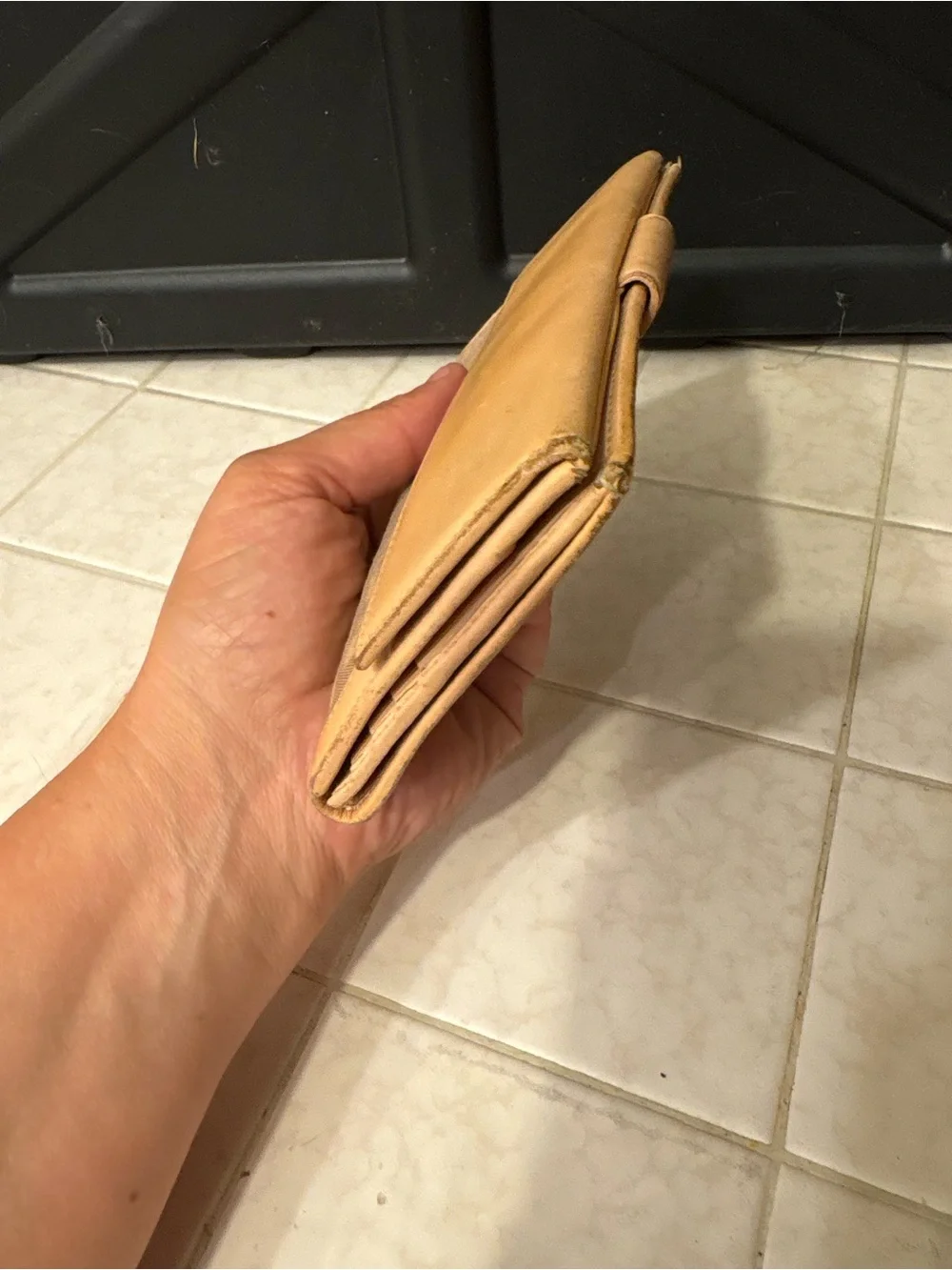 Fendi Tan Brown Zucca Continental Wallet with Gold-Tone FF Plaque